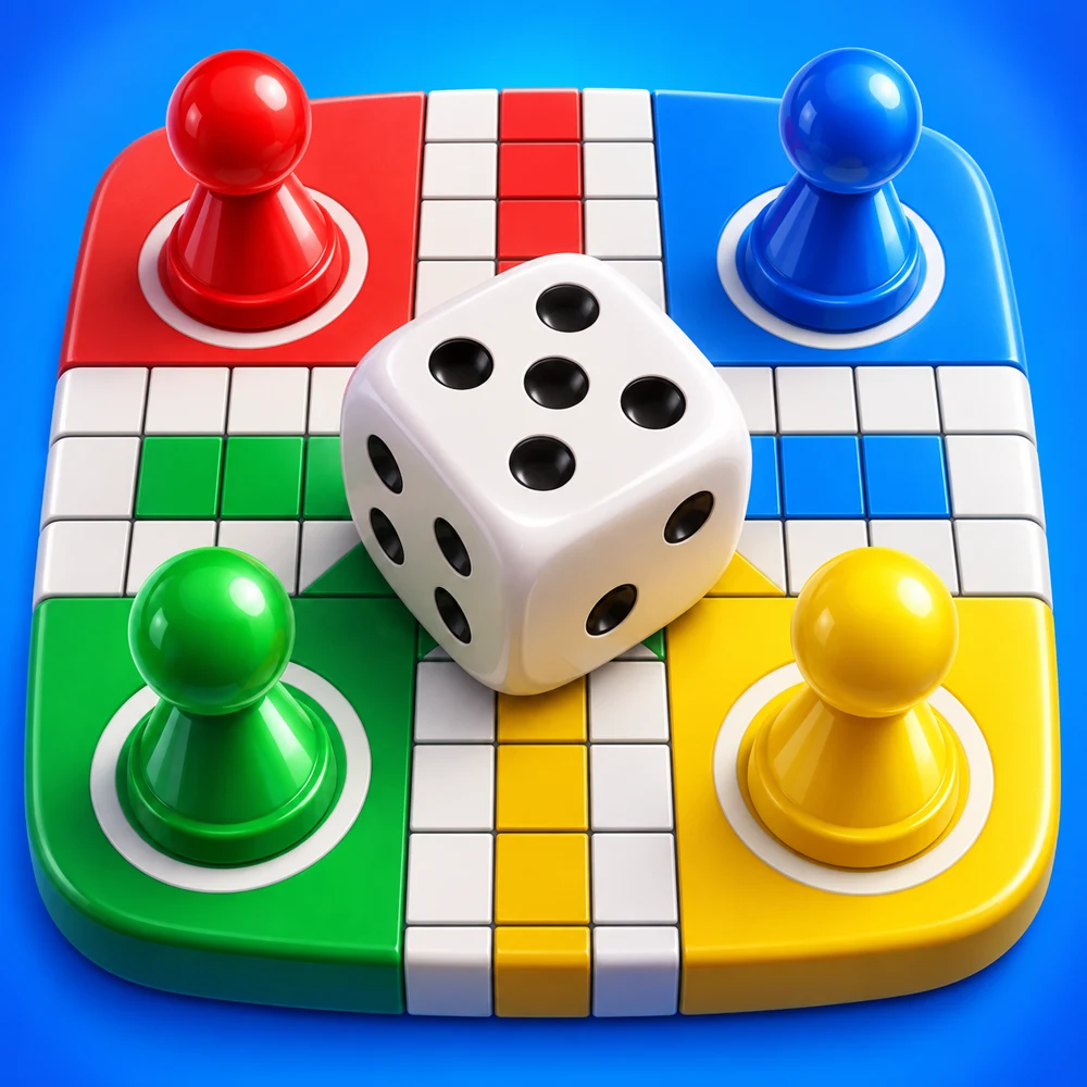 Colorful Ludo board